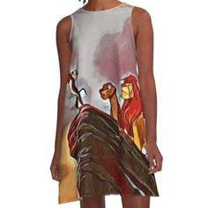 Loose-fit, mid-length sleeveless dress with silky handfeel. Printed on both sides. Machine washable. Size range XS-2XL. The Lion King 1994, King A, Dress For Sale, Lion King, Both Sides, Mid Length, Dresses For Sale, A Line Dress, Sleeveless Dress