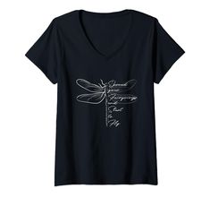 PRICES MAY VARY. Spread Your Fairywings and Start to Fly! A motivational and inspirational quote for true dragonfly fans to believe in yourself, be positive and inspiring and you can achieve everything! A little magic also helps! Perfect for a dragonfly lover who adores those beautiful insects with their filigran fairy-like wings! Click brand name for more Insect Art. Lightweight, Classic fit, Double-needle sleeve and bottom hem Lovers Spiritual, Women Spiritual, Beautiful Insects, Cricket T Shirt, Spiritual Faith, Spiritual Shirts, Gift From Heaven, Mom Kid, Shirt For Women