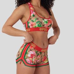 Nwt 5xl Psd Floral Bloom Set (Bra And Shorts) Smoke-Free And Pet Free Home Nwt In Original Packaging Size 5xl Printed Bras, Crop Top Bra, New York Street, Cute Everyday Outfits, Sports Bra Sizing, Women Set, Bra Women, Red Brown, Boy Shorts