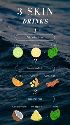 an info board with different types of fruits and vegetables on the water's surface