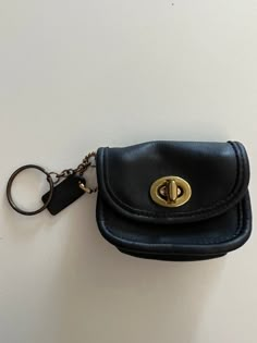 Vintage Coach City Bag Key Fob Navy/Black Leather Hang tag and Key ring Great addition to any collection! Bag measures: 3"L, 2.5H, 1.5"W Questions? Just ask! More Vtg Coach Items available in my shop! Vintage Everyday Coin Purse, Small Vintage Bag For Everyday Use, Coach City Bag, Coach Vintage Handbags, Accessory Inspo, Vintage Coach Bags, Unique Purses, Leather Fanny Pack, City Bag