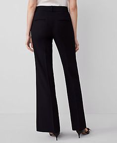 Elevate your wardrobe with the Ann Taylor The Jayne Trouser Pant in Curvy Fit. Designed to flatter and enhance, these trousers offer a classic silhouette with a modern twist. Perfect for professional settings or elegant evenings, they are a versatile addition to any fashion-savvy woman's collection.

- **Size**: 2 (Regular)
- **Color**: Black
- **Gender**: Female
- **Material**: 74% Polyester, 21% Rayon, 5% Spandex
- **Fit**: Tailored and fitted with a mid-rise waist, sitting 2 1/4" below the na Ann Taylor Petite, Blazer And Skirt, Petite Pants, Line Shopping, Sleepwear & Loungewear, Fitted Trousers, Petite Fashion, Waist Length, Small Waist