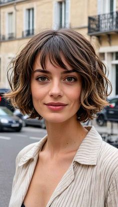 Wavy Bob Haircut, French Bobs, Bobbed Hairstyles With Fringe, Wavy Bob Haircuts, French Bob, Eyelash Extensions Styles, Medium Bob, Men's Long Hairstyles, Wavy Bob