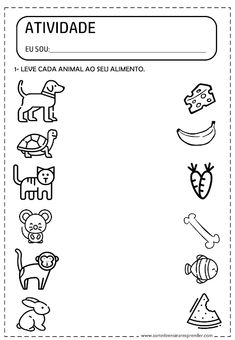 spanish worksheet with animals and letters