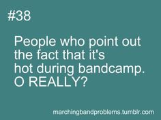 the text reads 38 people who point out the fact that it's hot during bandcamp