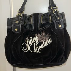 I Bought This Bag Around A Year Ago But Never Used It So I Want It To Be Fully Appreciated By Someone Else! The Condition Is Overall Like New With Very Small Almost Unnoticeable Flaws The Color Is Almost Black Some May Think It’s Black But I Think It’s A Dark Brown Almost Black Dream Bags, Juicy Couture Purse, Juicy Couture Bags, A Year Ago, Cute Bags, Shopping List, Juicy Couture, A Year, Dream Closet