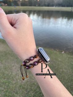 Evil eye and Tiger eye Brown Apple Watch Band adjustable  Banda de reloj apple con ojo de tigre y mal de ojo Evil Eye Apple Watch Band, Brown Apple, Apple Watch Sizes, All Band, Apple Watch Band, Apple Watch Bands, Tiger Eye, Watch Band, Evil Eye