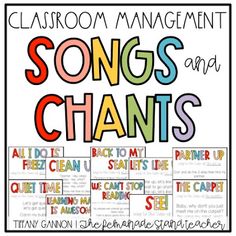 classroom management song and chart for teachers