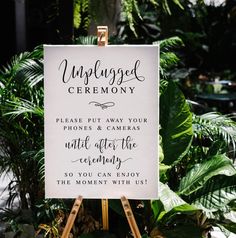 Unplugged Sign Unplugged Wedding Sign Unplugged Ceremony | Etsy No Pictures During Ceremony Sign, Cellphone Free Ceremony Sign, Phone Free Ceremony Sign, Un Plugged Wedding Signs, No Photos Sign Wedding, Wedding Ceremony No Phones Sign, Phoneless Wedding, No Phone Wedding Ceremony, No Photos At Wedding Sign