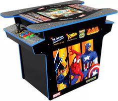 Arcade1Up Marvel vs Capcom Head-to-Head Gaming Table with Light Up Decks #ad Family Game Room, Arcade Table, Game Room Man Cave, Marvel Gifts, Game Room Family, Gaming Table, Arcade Machine, Man Vs, Marvel Vs