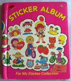 the children's sticker album for my sticker collection