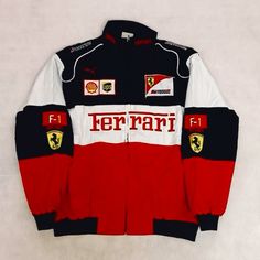 Ferrari Jacket Girl, Lamborghini Jacket, F1 Clothing, Fashion Job, Sporty Jacket, Anime Products, Fashion Jobs