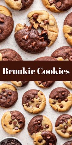 chocolate chip cookie cookies on a baking sheet with text overlay that reads, how to make double chocolate chip cookies