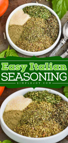 This Italian Seasoning Recipe makes a big batch that allows you to have it on hand anytime you want to make a great recipe. Skip buying the Italian seasoning packet all together and just make a batch of this! Salad Seasoning Blend, Bread Seasoning, Italian Marinade For Chicken, Italian Seasoning Blend, Man Recipes