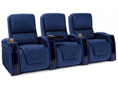 Seatcraft Apex Midnight Blue Home Theater Seating Blue Home Theater, Tv Home Theater, Home Theater Room, Movie Theatre Seats, Home Theater Furniture, Home Theater Decor, Tv Home, Blue Lighting, Blue Home