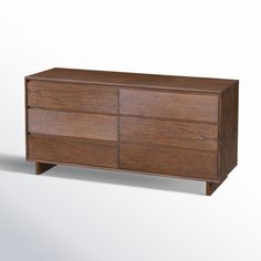 an image of a wooden dresser with drawers