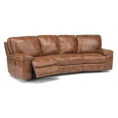 Curved Reclining Sofa - Ideas on Foter Small Room Sofa, Furniture Magazine, Flexsteel Furniture, Spacious Sofa, Curved Sectional, Hall Furniture, Sectional Sofa With Chaise, Sectional Sofa With Recliner, Fabric Sectional Sofas