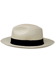 Brand: Gamboa Color: Natural Material: Toquilla straw Brim: 8 cm. (3.15")Grade: 13 - 14 (Fine Fine)learn more Sweatband: Cotton twill, 7 cm (2 3/4") Crown: 11 cm. (4.3") Ribbon: Linen Description: A luxurious hat, handmade in Montecristi, the worldwide famous Panama Hat town in Ecuador. This Panama Fedora hat (Tuis) is of top quality, classic and elegant. Each hat is individually blocked and trimmed to meet the highest quality standards.Roll UpNote: Please note that while our Roll Up Panama Hats Classic Formal Panama Hat In Toquilla Straw, Classic White Fitted Sun Hat, White Panama Hat For Spring Formal Events, Fitted White Straw Fedora, Classic White Straw Sun Hat, Classic White Sun Hat For Formal Occasions, Classic White Formal Sun Hat, Classic Fedora For Vacation, Natural Panama Hat For Formal Summer Occasions