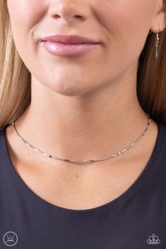 Infused along a dainty silver ball and chain strand, black, gray, and white accents provide a simple pop of color along the collar. Features an adjustable clasp closure.

Sold as one individual choker necklace. Includes one pair of matching earrings. Vintage Paparazzi, Ball And Chain, Simple Pop, Jewelry Catalog, Vip Group, Independent Consultant, Party Necklace, Silver Choker, Paparazzi Accessories