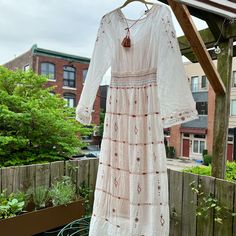 Doen Joni Dress Color: "Salt" Sizing: Xs Condition: Euc (Worn Twice?? Hand Washed, No Stains/Wear I Found) Price: Feel Free To Bundle For Options Like V & P Material: Cotton, Slip Is Viscose Cream Maxi Dress For Vacation, White Fitted Boho Midi Dress, Cream Long Dress For Vacation, Spring Cream Boho Maxi Dress, Cream Maxi Boho Dress For Spring, Cream Boho Maxi Dress For Spring, Cream Maxi Length Boho Dress For Spring, White Bohemian Midi Dress, White Long Boho Dress For Spring