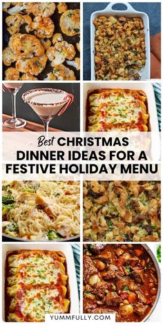 christmas dinner ideas for a festive holiday menu - yummy yummy foody