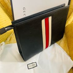 Gucci Men’s Clutch Bag Brand New Black Gucci Pouch Bag, Gucci Pouch, Men Clutch Bag, Man Clutch, Gucci Clutch, Bags Gucci, Canvas Clutch, Gucci Black, Bag Brand