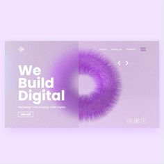 we build digital web page with purple background