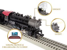 an image of a model train set with instructions