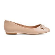 Look polished from day-to-night in bow accent flats by Journee Collection. These stylish ballet flats feature lustrous faux leather with a patent finish. A classy fabric bow with a centered polished metal emblem finishes the look.Features: LightweightClosure Type: Slip-OnShoe Heel Height: LowSole Material Content: 100% RubberToe Type: Round ToeCare: Spot CleanHeel Style: Flat HeelCountry of Origin: Imported Spring Patent Leather Flats With Bow, Chic Patent Leather Ballet Flats For Party, Synthetic Flat Ballet Flats For Evening, Synthetic Evening Ballet Flats, Evening Synthetic Ballet Flats, Chic Synthetic Ballet Flats, Patent Leather Bow Flats, Chic Synthetic Flats With Bow, Bow Flats For Work