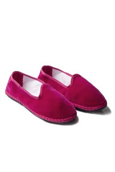 Friulana Loafer from LeSÃ»rComposition: 90% cotton, 10% Rubber Regular fit Casual Closed Toe Loafers For Galas, Pink Casual Loafers With Leather Sole, Casual Pink Loafers With Leather Sole, Casual Closed Toe Loafers, Fashion Slippers, Prada Leather, Unisex Shoes, House Slippers, Luxury Shop