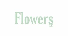 the flowers logo is shown in green on a white background, and it says'flowers '