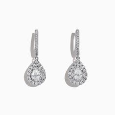 Effy Pave Classica 14K Gold Diamond Pear Shaped Drop Earrings, 0.77 TCW Earrings Diamond, Effy Jewelry, Pear Shaped Diamond, Diamond Drops, Diamond Drop Earrings, Pear Shape, Pear Shaped, Gold Diamond, Diamond Earrings