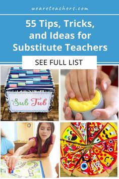 five tips, tricks, and ideas for subsite teachers to see full list