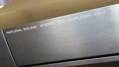 closeup of the natural sound stereo - amplifier cx1