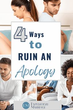 It is hard to have a healthy, God-centered marriage without apologies and forgiveness. This is exactly why learning to apologize correctly is so important. Find out what we believe, as Christian Marriage Counselors,  to be the top ineffective ways to apologize. Ways To Apologize, Marriage Counselor, An Apology