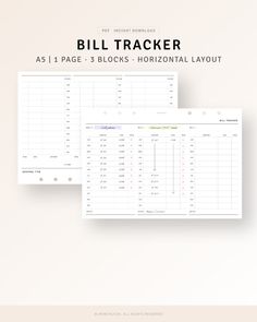 the bill tracker is shown in two different colors