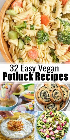 the best vegan potluck recipes that are easy to make and so delicious