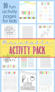 the ultimate printable activity pack for kids