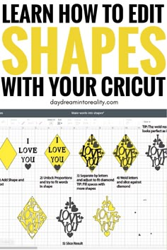 how to edit shapes with your cricut - learn how to use them in the design process