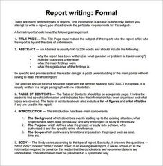 a paper with the words report writing format