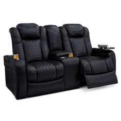 the home theater seating with two recliners