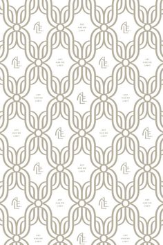 a white and gray wallpaper with an intricate design