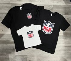 Fumble through the first birthday celebrations with these fun Football Family Shirts! Kick-start your little one's special day with an outfit that will make your family blitz the competition. Score major cuteness points with these snazzy shirts, the perfect addition to your touchdown celebration! 100% combed ringspun cotton fine jersey Want to personalize the back ? Here's the link to add it on https://www.custombuffalochic.com/products/name-on-the-back-upgrade ORDER INSTRUCTIONS: Add each shirt Birthday Football, Football Family, Toddler Size Chart, Alabama Football, Birthday Celebrations, Full Figured, Toddler Sizes, Family Shirts, First Birthday