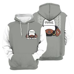 Brand Dunkare Paris Cement Grey 4s Varsity Jacket Custom Name Black Girl All Over Print Unisex Hoodie Gray Varsity Hoodie For Streetwear, Gray Hooded Hip Hop Outerwear, Gray Hip Hop Hoodie For Sports, Gray Hooded Outerwear With Graphic Print, Gray Hoodie For Sports Events In Fall, Gray Hoodie For Fall Sports Events, Gray Casual Hoodie For Sports Events, Grey 4s, Cement Gray