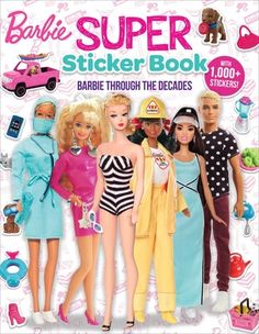 barbie sticker book barbies through the decades