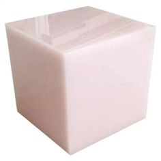 a white cube shaped object on a white background