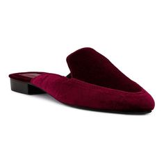 Elevate your look with these elegant Rag & Co Batiste Women's Velvet Mules.Click this FOOTWEAR GUIDE to find the perfect fit and more! Elevate your look with these elegant Rag & Co Batiste Women's Velvet Mules. Click this FOOTWEAR GUIDE to find the perfect fit and more! FEATURES All day comfort Stylish velvet designDETAILS Velvet upper Canvas lining Polyurethane midsole Rubber outsole Almond toe Slip-on Polyurethane footbed Slip-resistant outsole 0.39-in. height Spot clean Imported Size: 5. Colo Womens Clogs And Mules, Velvet Mules, Luxury Flats, Clogs And Mules, Burgundy Velvet, Shoe Carnival, Low Block Heels, Wooden Heel, Leather Pieces