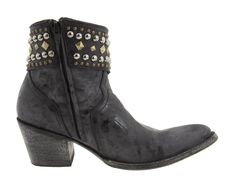 Old Gringo MiniBelinda | Zappos.com Festival Leather Boots With Rivets, Leather Boots With Rivets For Festivals, Leather Moto Boots With Rivets For Festival, Leather Festival Boots With Rivets, Leather Boots With Silver Studs And Snip Toe, Grey Cowgirl Boots, Western Gray Leather Boots, Black Western Mid-calf Boots For Western-themed Events, Western Leather Boots With Silver Studs