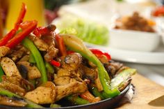 stir fry with chicken and vegetables on a plate