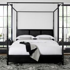 Lewis Canopy Bed | Williams Sonoma London Townhouse, Modern Rustic Homes, Master Bedrooms, My Bedroom